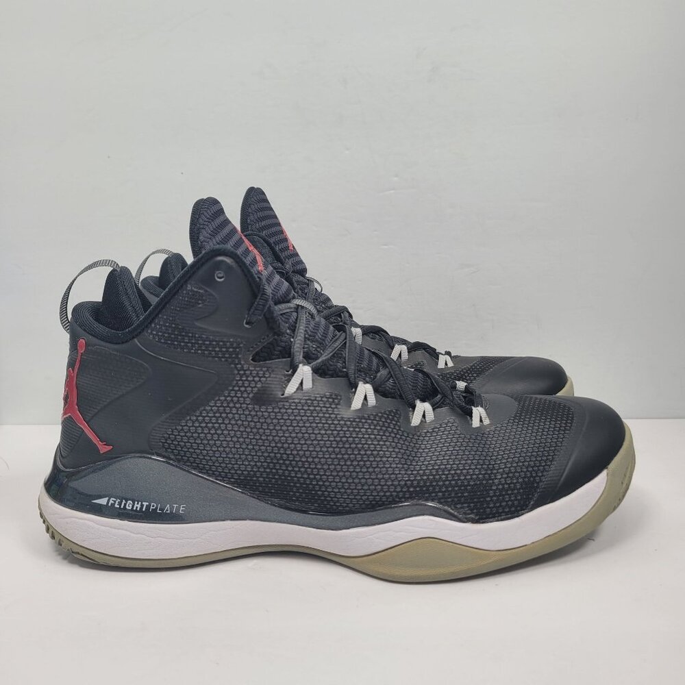 Air Jordan Super Fly 3 Men's Black Gray Athletic Shoes 684933-005 US Size 10